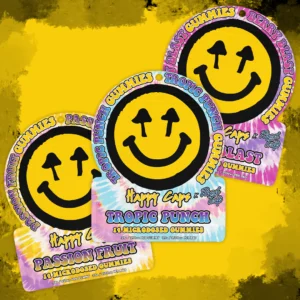 Happy Caps® x Road Trip - MICRODOSED Gummies + Functional Mushrooms - Passion Fruit
