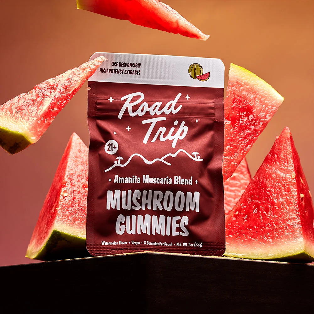 Road Trip Amanita Muscaria Mushroom Gummies – Watermelon